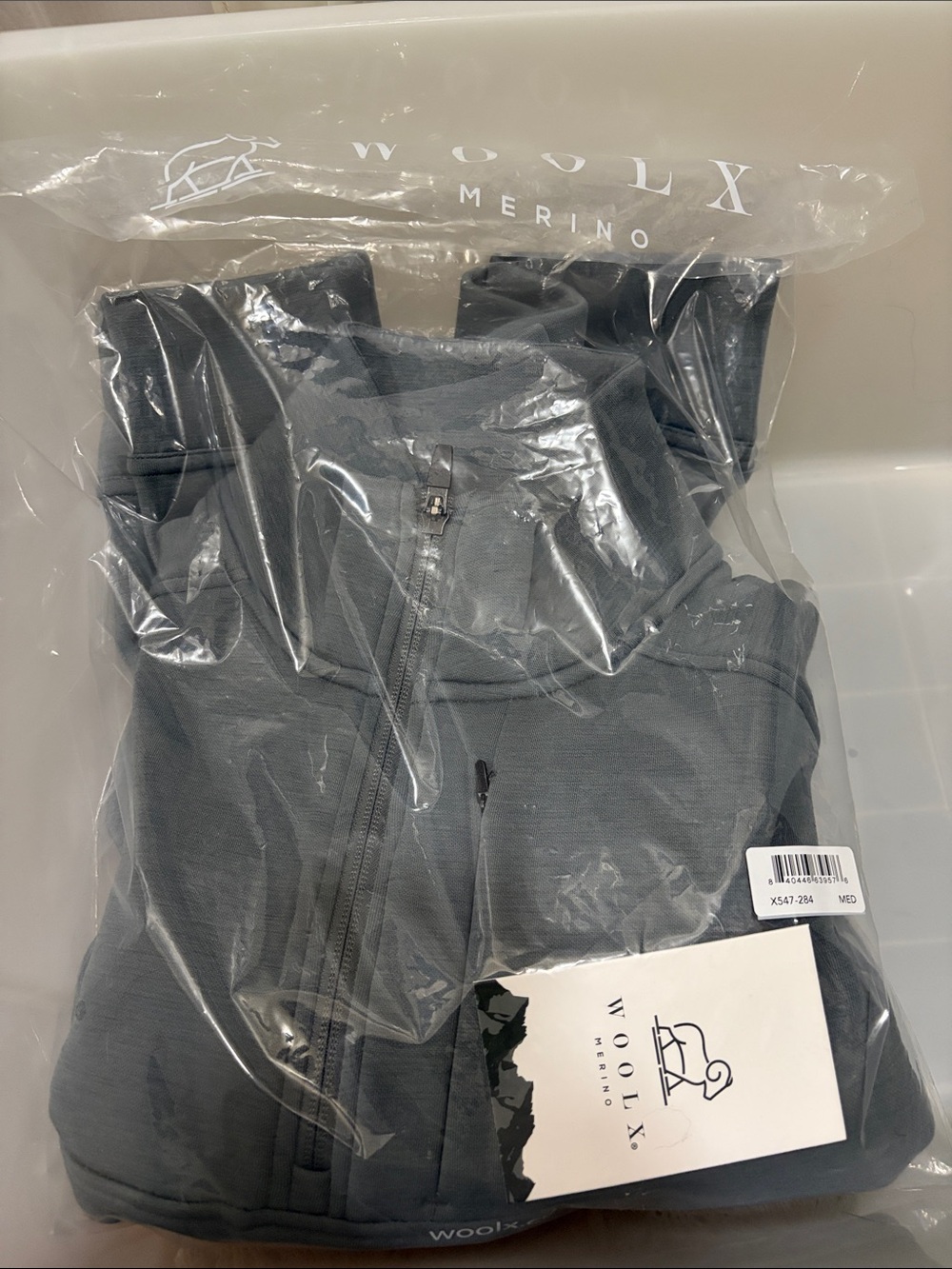 Woolx Merino MASON Quarter ZipZip — Slate Gray M Retail $164